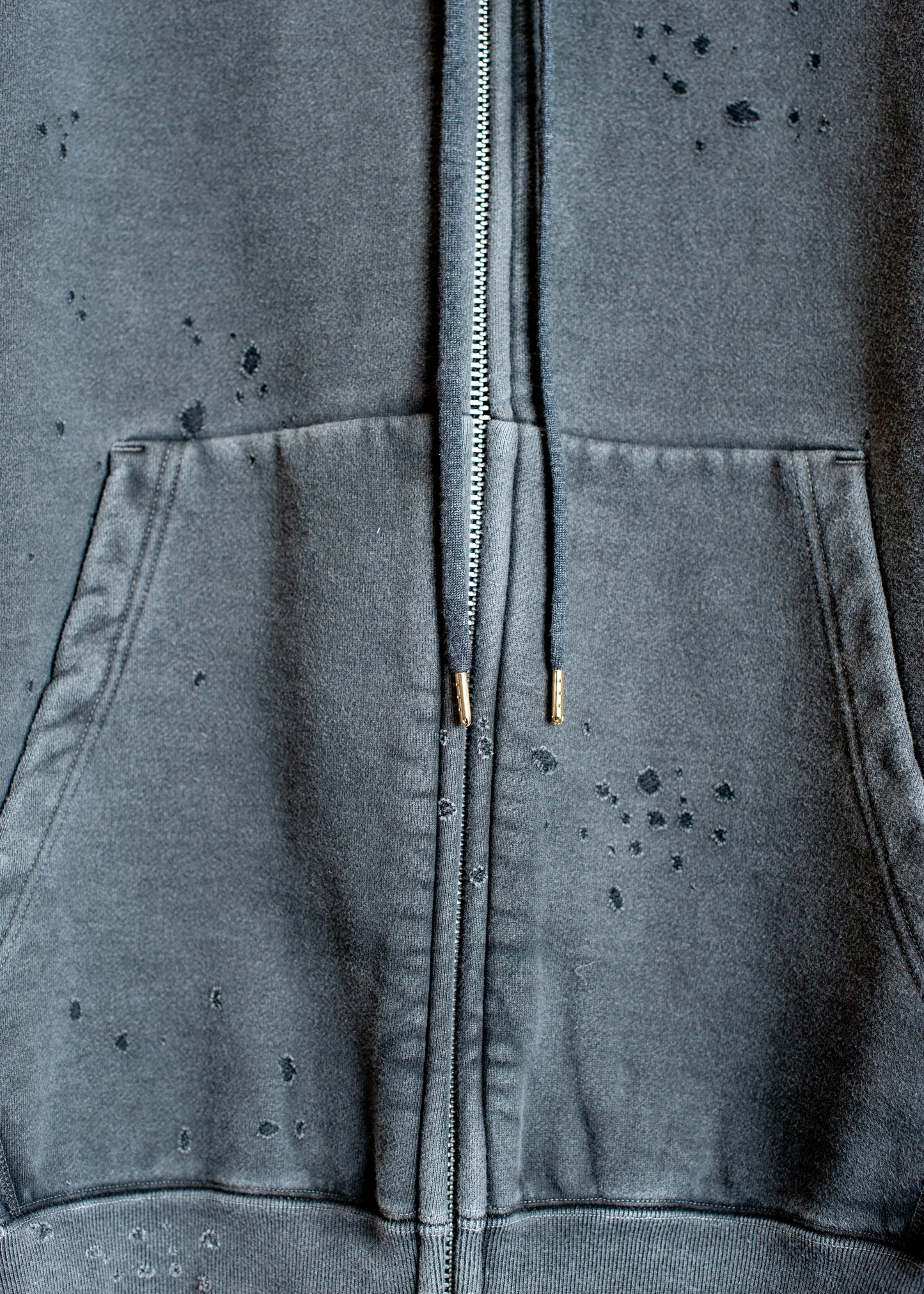 SW-SV-NGA-1003 / Velour Layered Zip up Hoodie