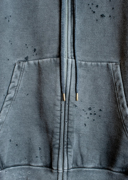 SW-SV-NGA-1003 / Velour Layered Zip up Hoodie