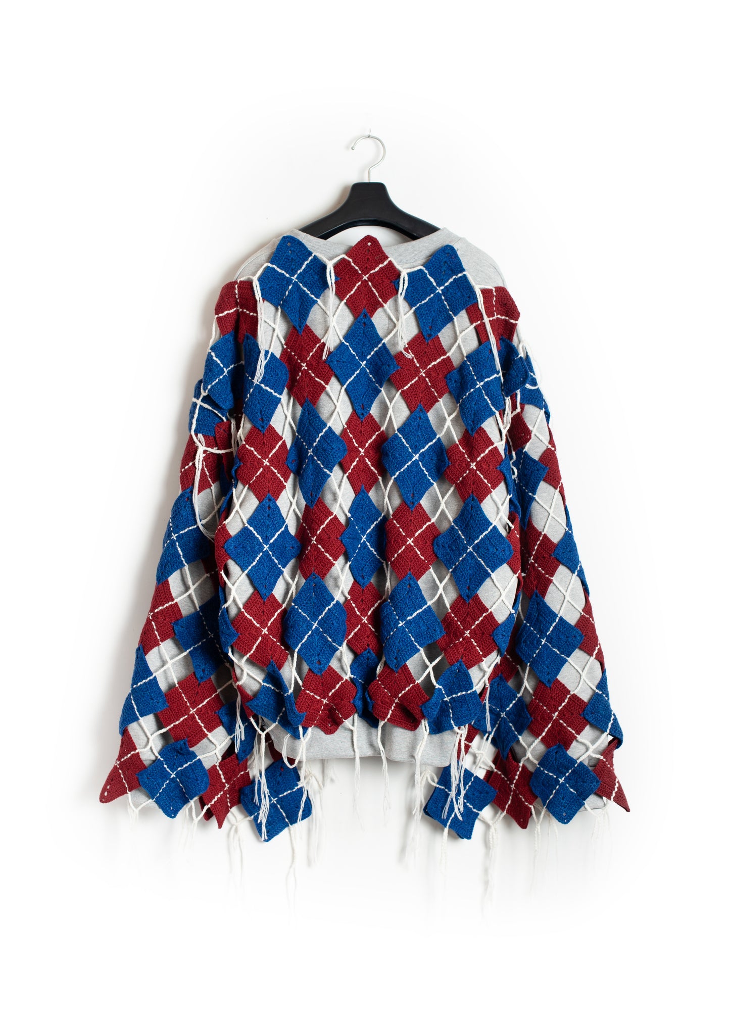 SW-SV-NGA-1006/Patchwork Argyle Tiger Sweat