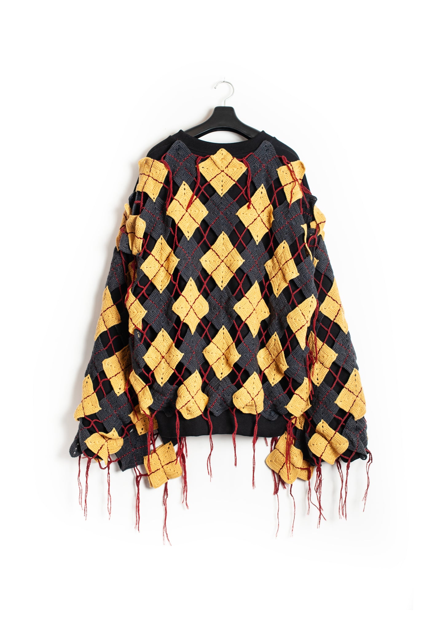 SW-SV-NGA-1006/Patchwork Argyle Tiger Sweat