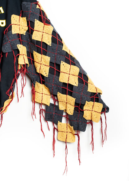 SW-SV-NGA-1006/Patchwork Argyle Tiger Sweat