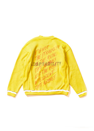 KN-SV-NNA-1004 / "A cat can't be a tiger"Pullover Knit Shirt