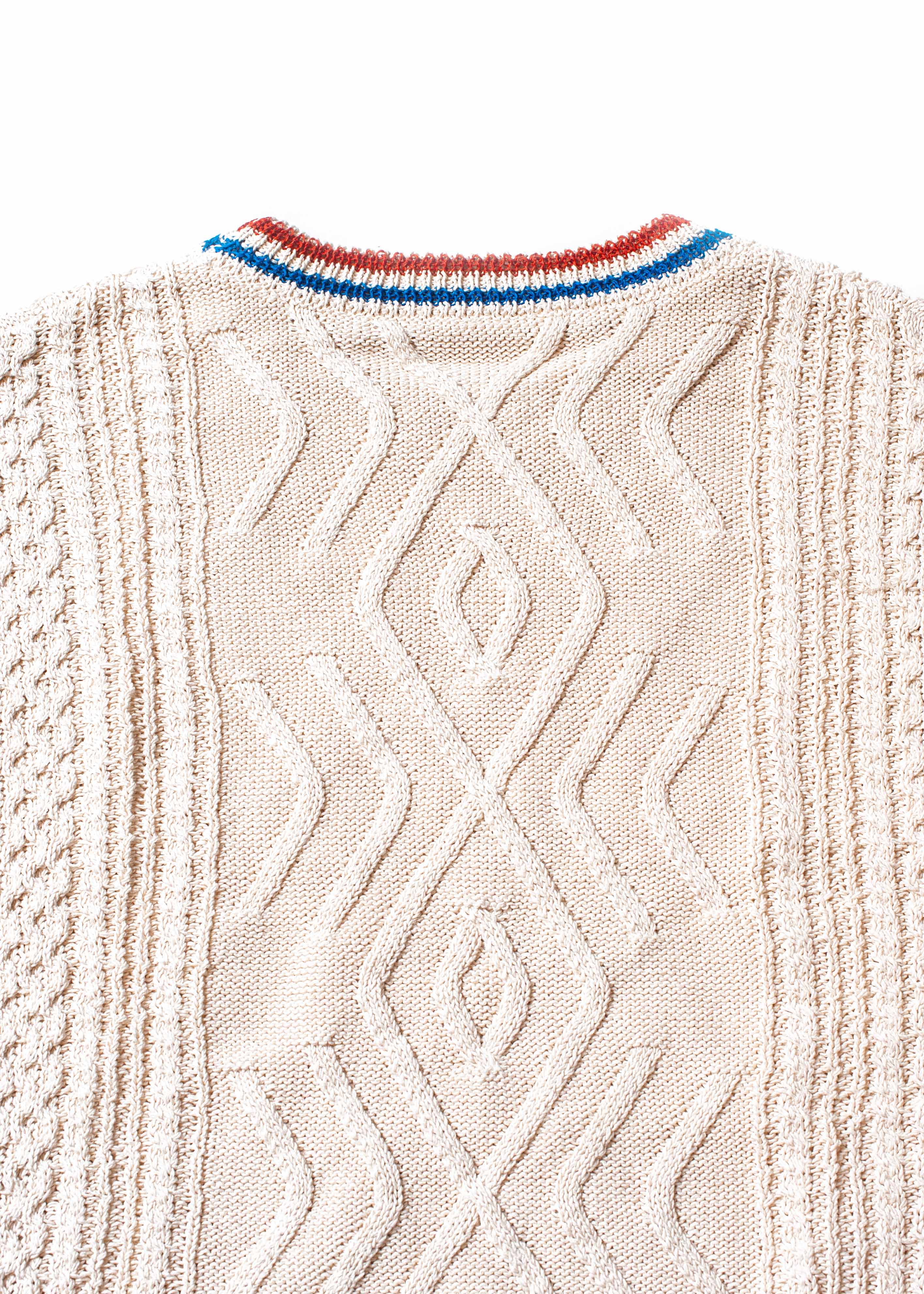KN-SV-NNS-1001 / Japanese Paper Pullover cable knit