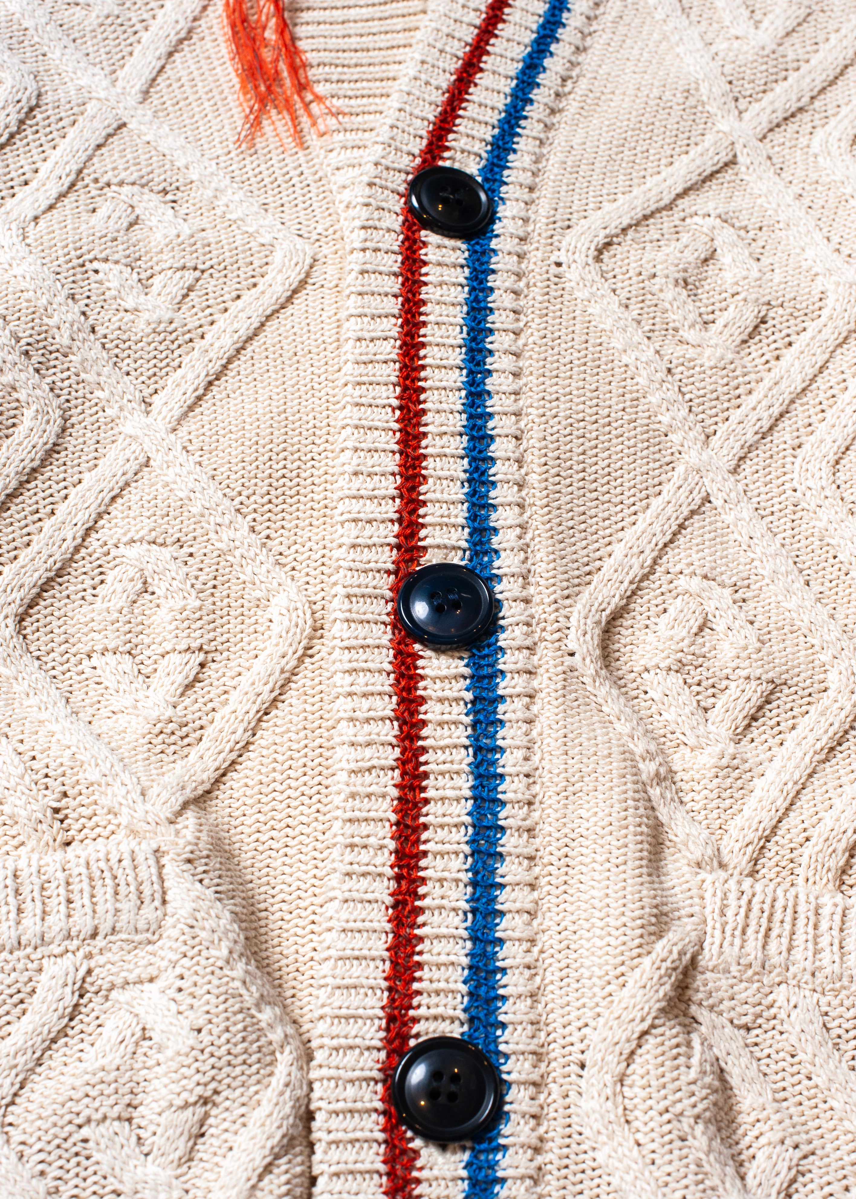 KN-SV-NNS-1002 / Japanese Paper cable knit cardigan