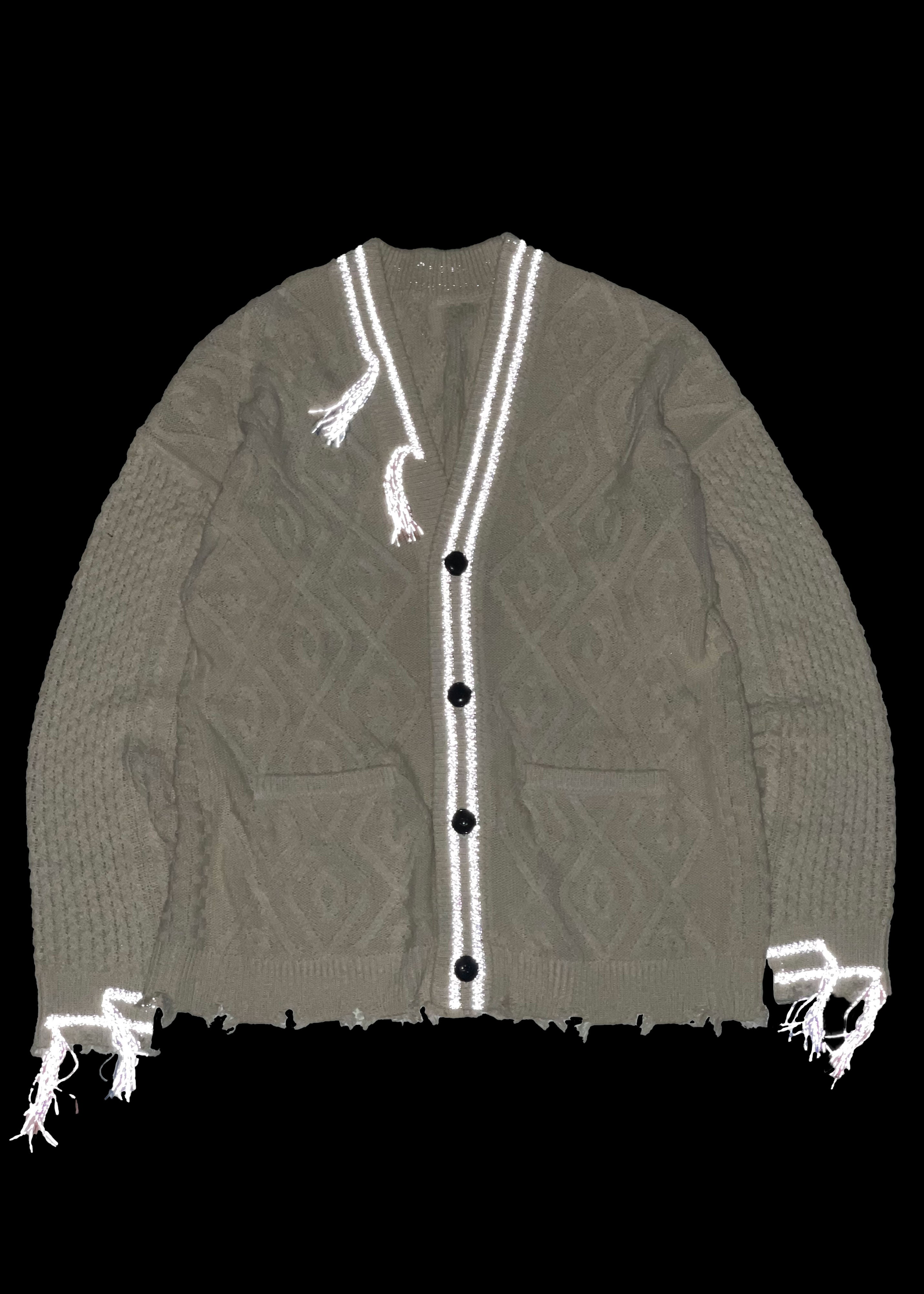 KN-SV-NNS-1002 / Japanese Paper cable knit cardigan