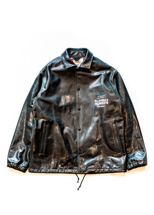 スライドショーLT-SV-NNA-1004 / Vintage Wax Japan Cow Leather Coach Jacketの画像を開く
