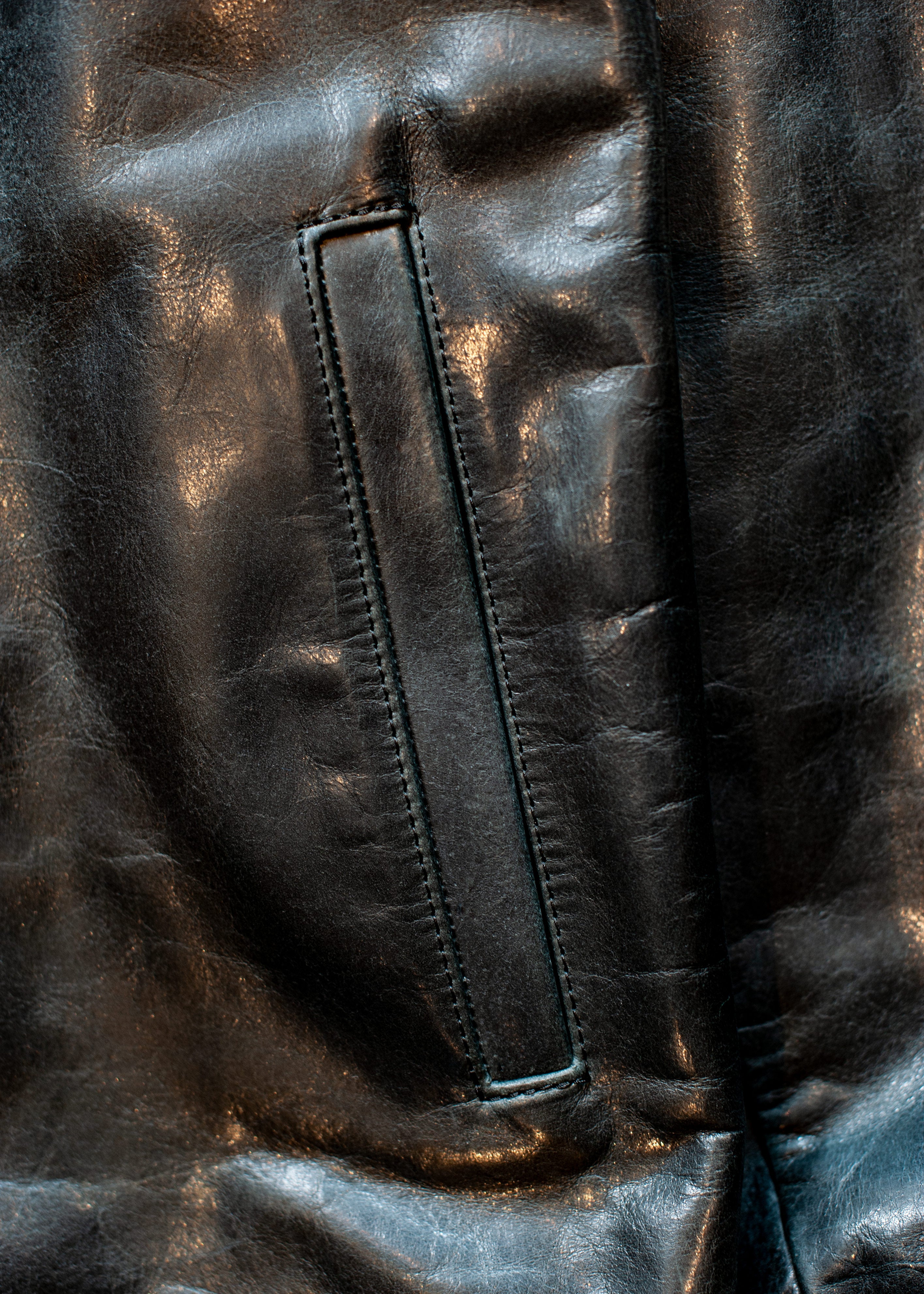 LT-SV-NNA-1004 / Vintage Wax Japan Cow Leather Coach Jacket