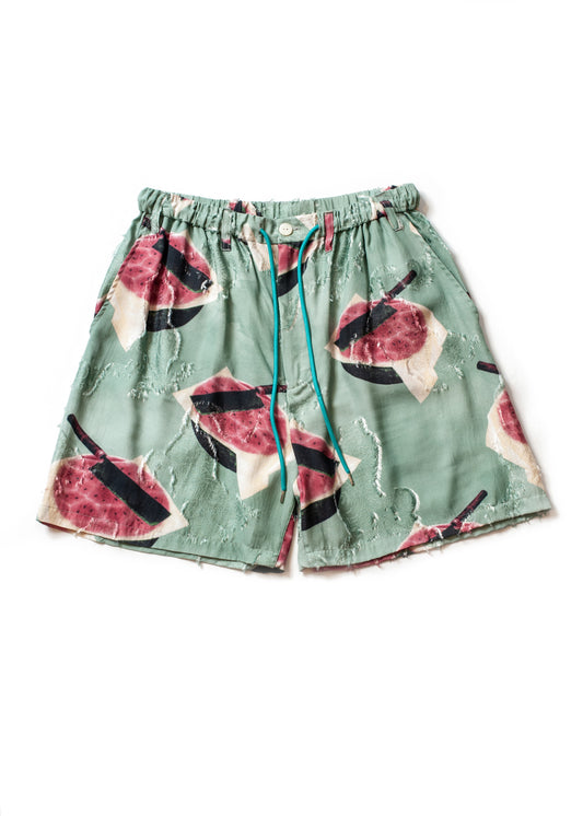 PT-SV-NNS-1005 / SUIKA &amp; TIGER ALOHA SHORT PANTS
