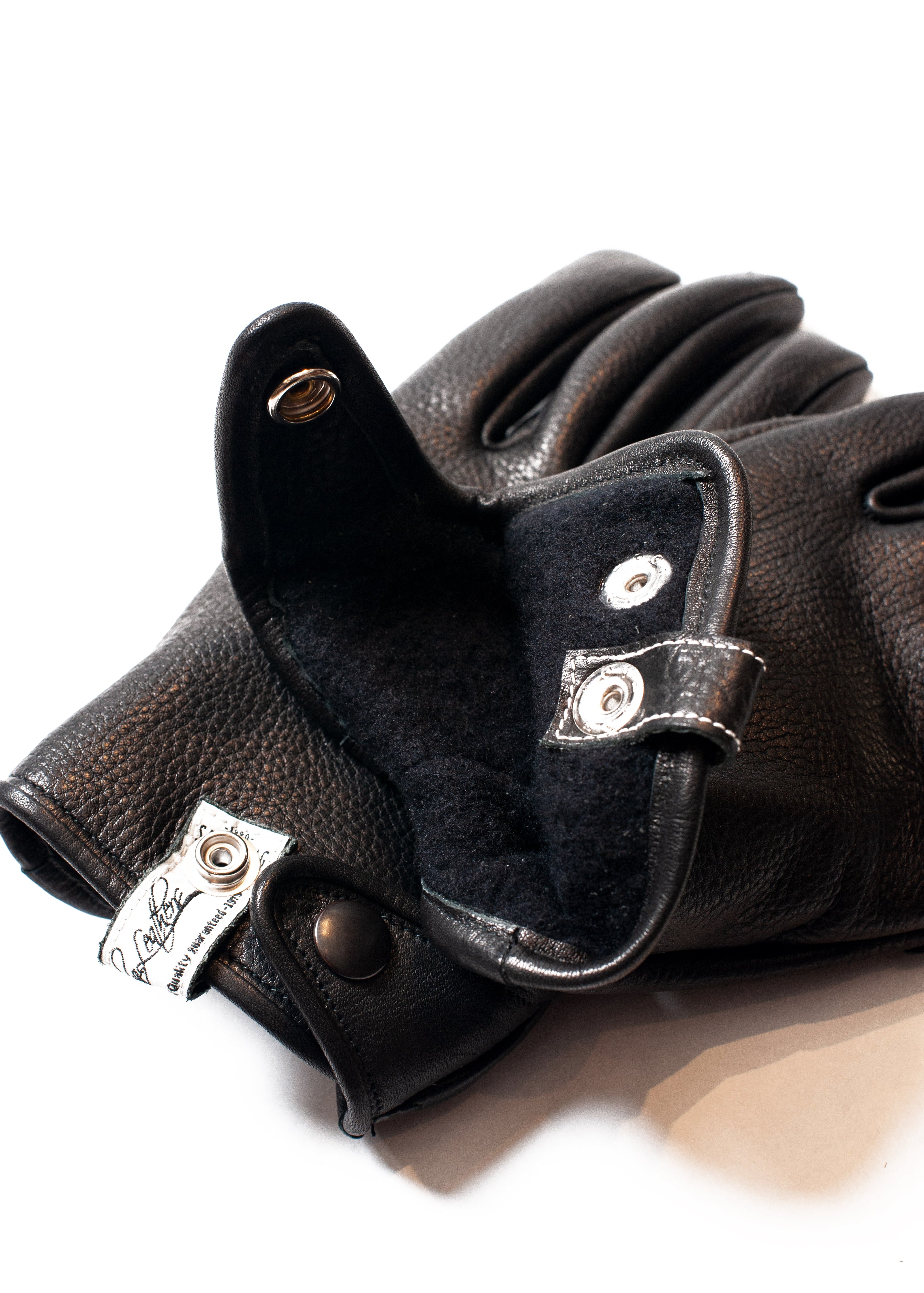 AC-SV-IA-1020:Steerhide miring Gloves with Silk Fleece